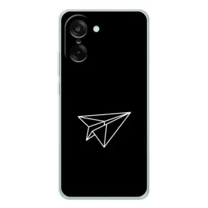Чохол з картинками на чорному фоні для OnePlus Nord CE 5 (Літак)