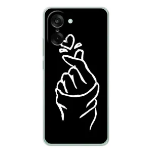 Чехлы (Знак сердечка) на OnePlus Nord CE 5 (Сердце на черном)