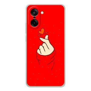 Чохол (Знак сердечка) для OnePlus Nord CE 5 (Сердечко на червоному)