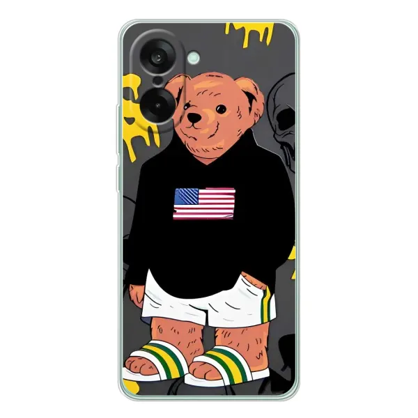 Чехол с рисунком «Teddy USA» для OnePlus Nord CE 5