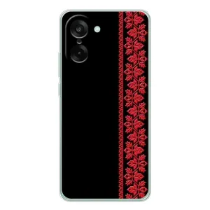 Силиконовый Чехол на OnePlus Nord CE 5 с картинкой Вышиванки (Вышиванка на черном)