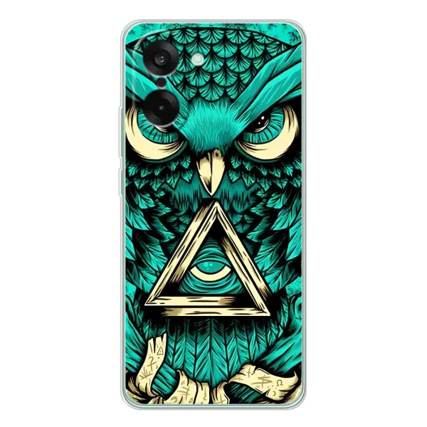 Чехол с рисунком «Зеленая сова» для OnePlus Nord CE 5 Чехол с рисунком «Зеленая сова» для OnePlus Nord CE 5