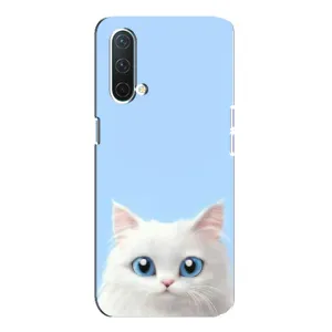Чехол на тематику: Коты для OnePlus Nord CE 5G (Белый кот)