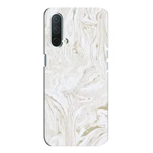 Чехлы с тематикой "Мрамор" на ВанПлас Норд СЕ 5G (белый мрамор)