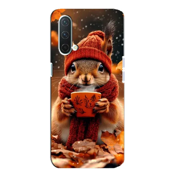 Чехол с рисунком «Белка с кофе» для OnePlus Nord CE 5G Чехол с рисунком «Белка с кофе» для OnePlus Nord CE 5G