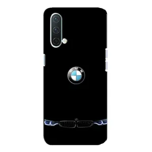 Силіконовий бампер з картинкою машини на OnePlus Nord CE 5G (Чорний BMW)