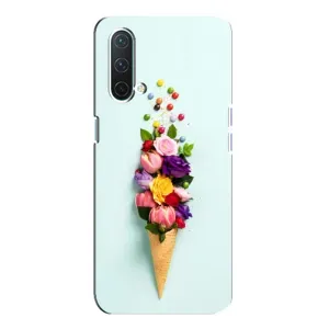Чехлы с тематикой "ЦВЕТЫ" на OnePlus Nord CE 5G (Цветок-мороженное)