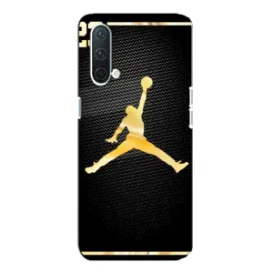 Силиконовый Чехол Nike Air Jordan на ВанПлас Норд СЕ 5G (Джордан 23)