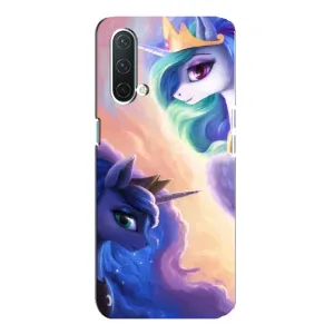 Чехол Unicorn на OnePlus Nord CE 5G (Единорожки на тучках)