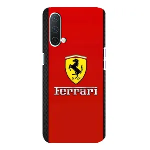 Силіконовий бампер з картинкою машини на OnePlus Nord CE 5G (Ferrari Logo)