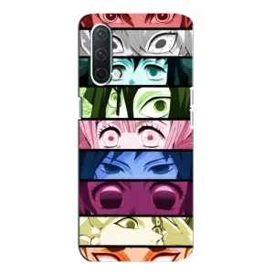 Силиконовые чехлы с глазами Anime для ВанПлас Норд СЕ 5G (Глаза Хашира)
