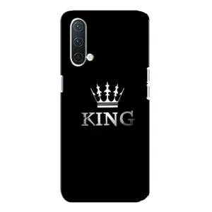 Чохол (Корона на чорному фоні) для ВанПлас Норд СЕ 5G (KING)