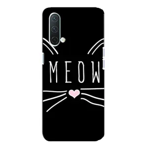 Бампер с изображением Котиков для ВанПлас Норд СЕ 5G (КОТИК MEOW)