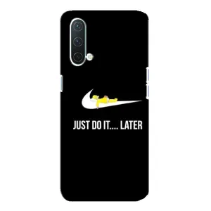 Силиконовый Чехол на OnePlus Nord CE 5G с картинкой Nike (Later)