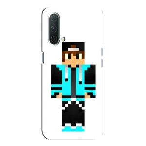 Чохли для OnePlus Nord CE 5G (Персонажі МайнКрафт) (Хлопчик у блакитному)