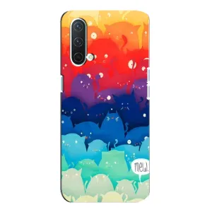Силиконовый чехол с котиком для OnePlus Nord CE 5G (Mew)