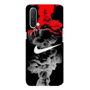 Силиконовый Чехол на OnePlus Nord CE 5G с картинкой Nike (Nike дым)