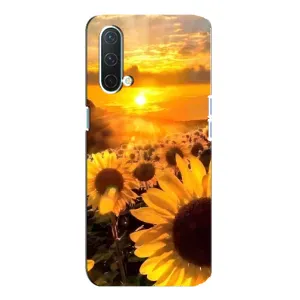 Чехол с Цветами для OnePlus Nord CE 5G (поле подсолнухов)