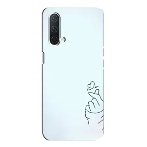 Чехлы (Знак сердечка) на OnePlus Nord CE 5G (Сердце на голубом)