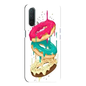Чехол с изображением вкусной еды для OnePlus Nord CE 5G (Сочные пончики)