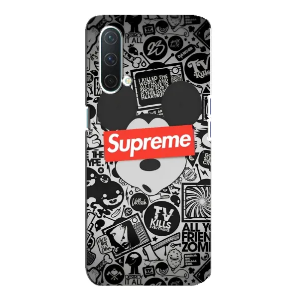 Чехол с рисунком «Supreme Маус» для OnePlus Nord CE 5G Чехол с рисунком «Supreme Маус» для OnePlus Nord CE 5G