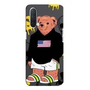 Чехлы Мишка Тедди для ВанПлас Норд СЕ 5G (Teddy USA)
