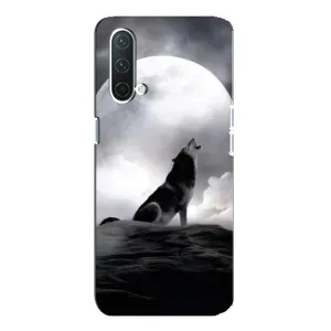 Чехол с Волком на OnePlus Nord CE 5G (Волк и луна)