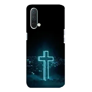 Чехлы для ВанПлас Норд СЕ 5G (Крест Иисуса) (Яркий Крест)