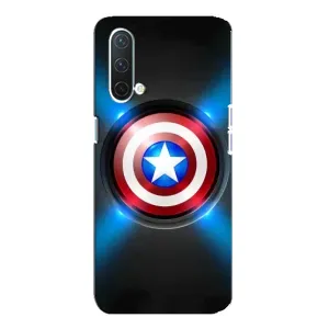 Чохол с Щітом Капітана Америки на OnePlus Nord CE 5G (Яскраий Щит Капітана)