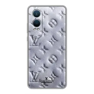 Текстурный Чехол Louis Vuitton для Ванплас Норд СЕ4 Лайт (Белый ЛВ)
