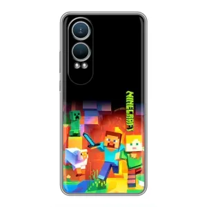 Чехлы для OnePlus Nord CE4 Lite (Персонажи Майн Крафт) (Герой Майнкрафт)