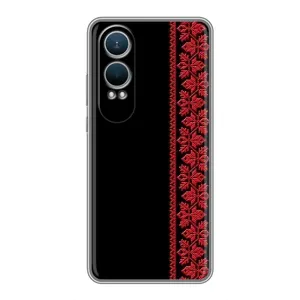 Силиконовый Чехол на OnePlus Nord CE4 Lite (Красная Вышиванка)