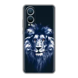 Чохол з картинкою на OnePlus Nord CE4 Lite (Лев – синій)