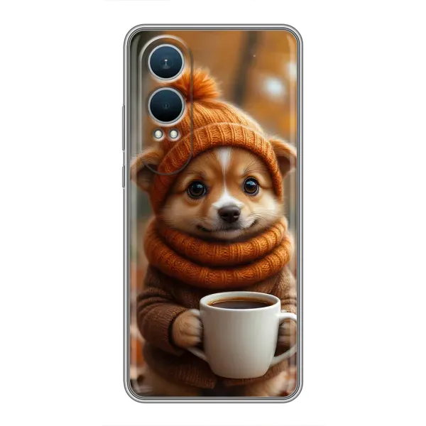 Чехол с рисунком «Собачка с кофе» для OnePlus Nord CE4 Lite Чехол с рисунком «Собачка с кофе» для OnePlus Nord CE4 Lite