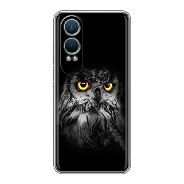 Чехол с рисунком «Сова на чёрном» для OnePlus Nord CE4 Lite Чехол с рисунком «Сова на чёрном» для OnePlus Nord CE4 Lite