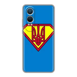Чохол з картинкою (Патріотичний ГЕРБ) на OnePlus Nord CE4 Lite (Герб - супер герой)