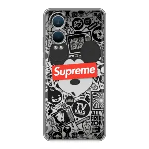 Чехол с Брендами одежды на Ванплас Норд СЕ4 Лайт (Supreme Маус)