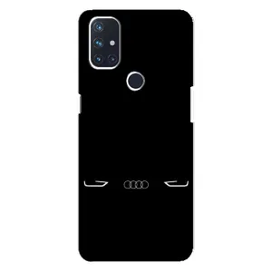 Силіконовий бампер з картинкою машини на OnePlus Nord N10 5G (Сілует Audi)