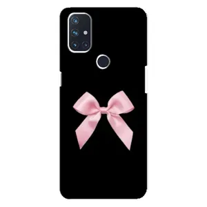 Чехол банты для OnePlus Nord N10 5G (Бант на черном)