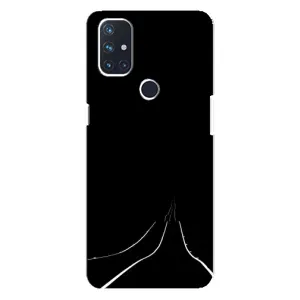 Чехол с картинками на черном фоне для OnePlus Nord N10 5G (Дорога)