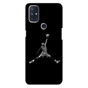 Силиконовый Чехол Nike Air Jordan на ВанПлас Норд Н10 (5G) (Джордан)