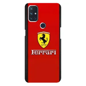 Силіконовий бампер з картинкою машини на OnePlus Nord N10 5G (Ferrari Logo)