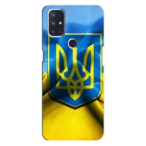 Чехол с картинкой (Патриотический ГЕРБ) на OnePlus Nord N10 5G (Герб и Флаг Украины)