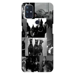 Чехол ДОБЕРМАН для OnePlus Nord N10 5G (Коллаж Доберман)