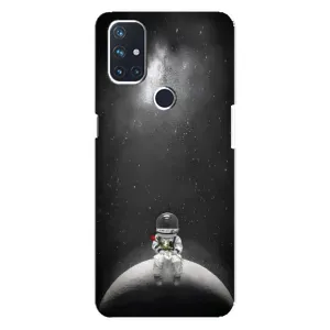 Силіконовый Чохол з принтом "Космонавти" на OnePlus Nord N10 5G (Космонавт романтик)
