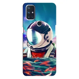 Силіконовый Чохол з принтом "Космонавти" на OnePlus Nord N10 5G (Космонавт у воді)