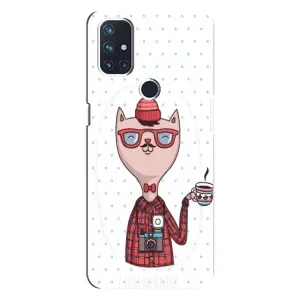 Чехол на тематику: Коты для OnePlus Nord N10 5G (Кот аристократ)