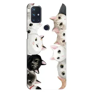 Силиконовый чехол с котиком для OnePlus Nord N10 5G (Коты)