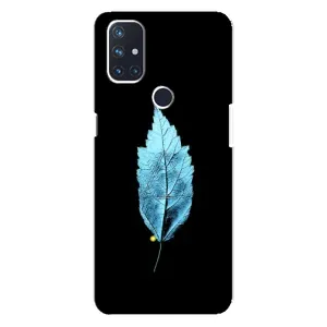 Чехол с картинками на черном фоне для OnePlus Nord N10 5G (Листочек)