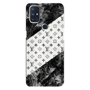 Чехол Стиль Louis Vuitton на OnePlus Nord N10 5G (LV на белом)